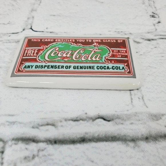 1988 Ceramic Coke Magnet Coca Cola 90s Vintage Collectable Magnet 42 - Picture 4 of 8
